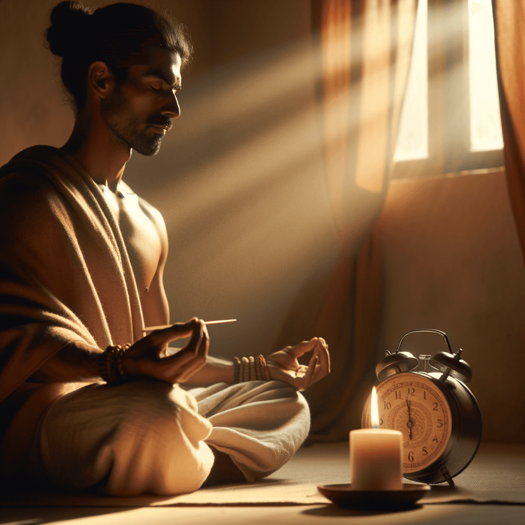 Meditation with timer, presence