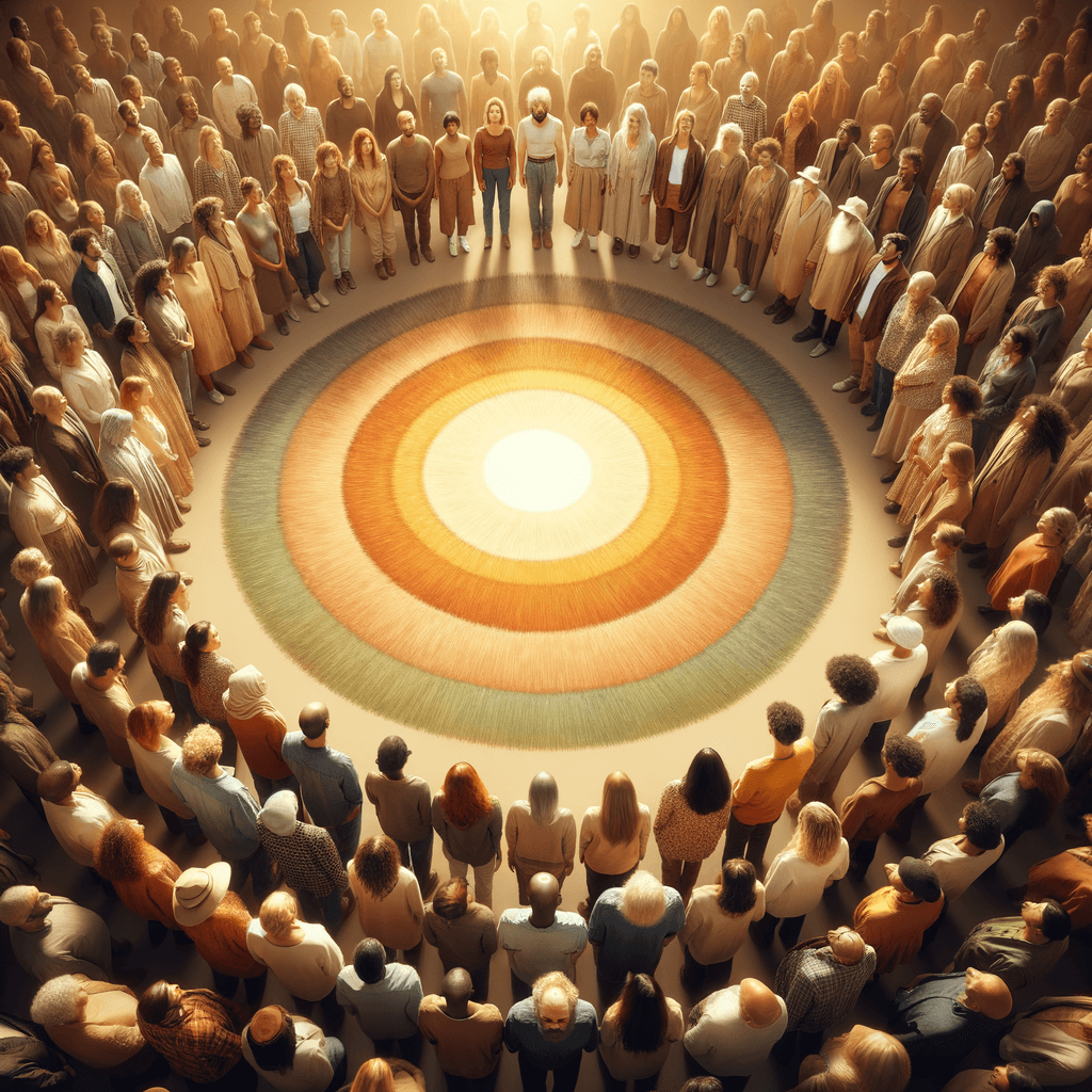 Full circle of love flowing