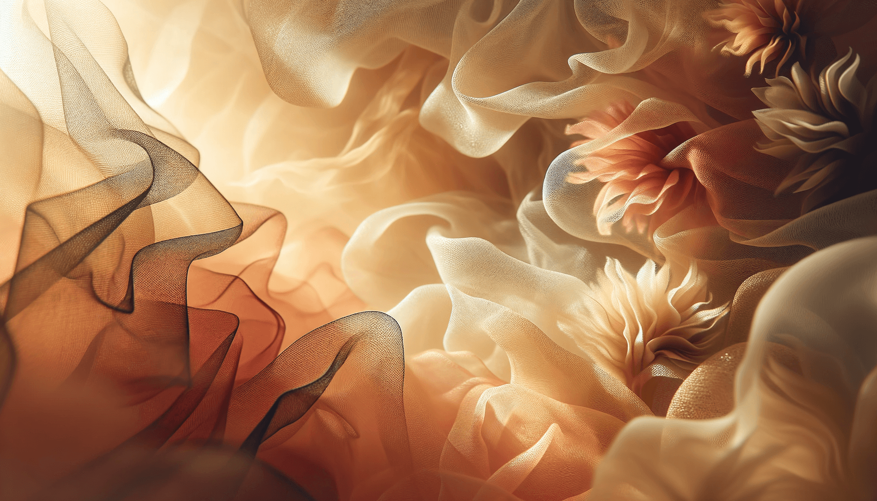 Abstract light through fabric - dreamy and peaceful