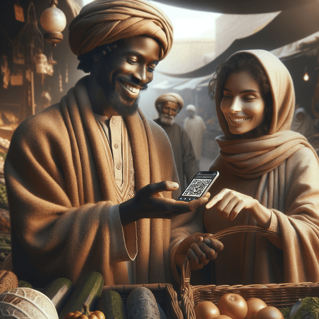 Scanning QR code for payment